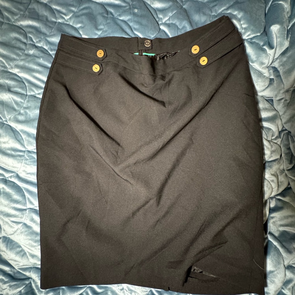 Dorothy Perkins Black Military Women's Pencil Skirt